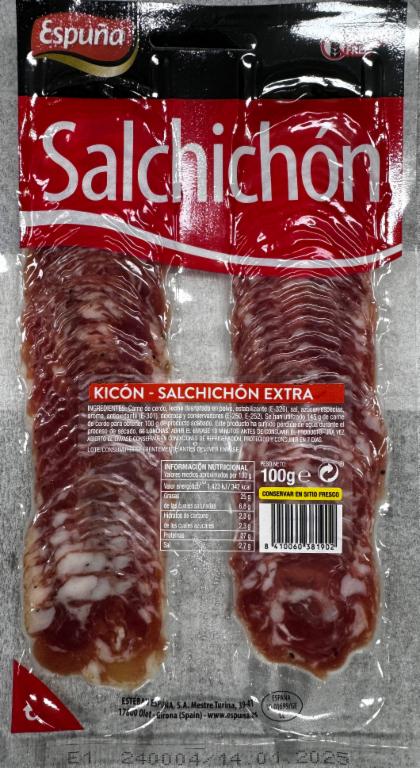 회수 및 판매중지된 살치촌 키콘(SALCHICHON KICON) 제품 이미지